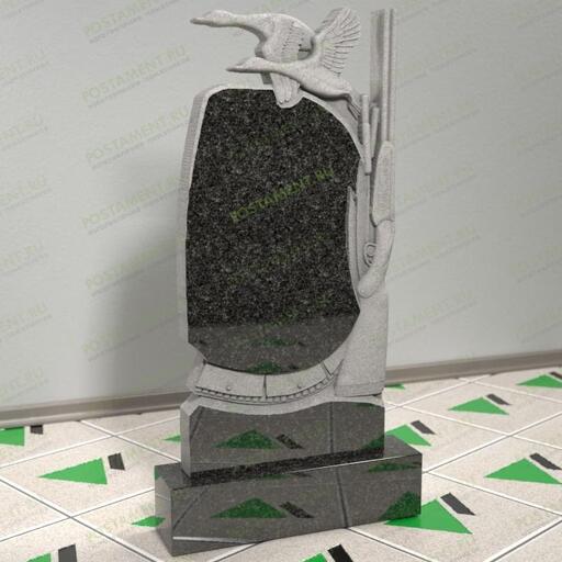 Памятник охотнику на могилу