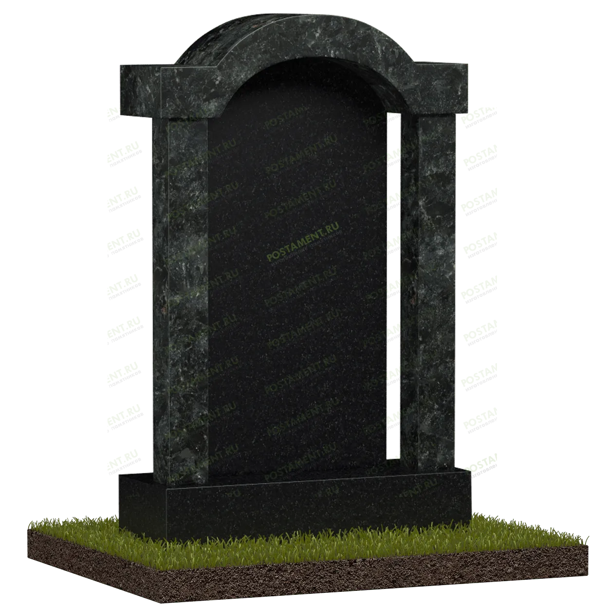 Памятник с колоннами и карнизом 