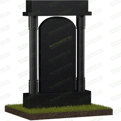 Памятник с колоннами и навершием