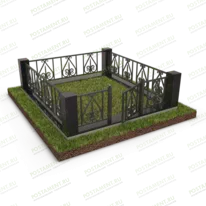 Цоколь с высокой оградой 22157