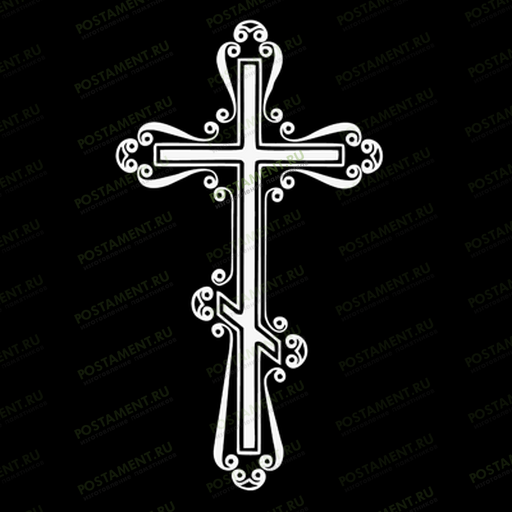Гравировка крестика на памятник 93010