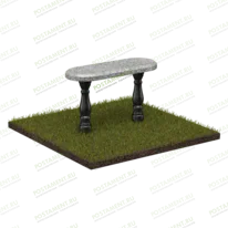 Скамейка из гранита 57117 для оформления могилы