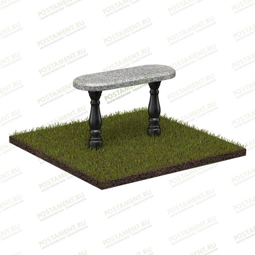 Гранитная скамья ритуальная 57117