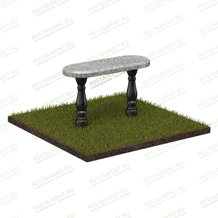 Гранитная скамья ритуальная 57117