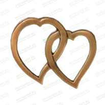 Два сердца из бронзы 82120