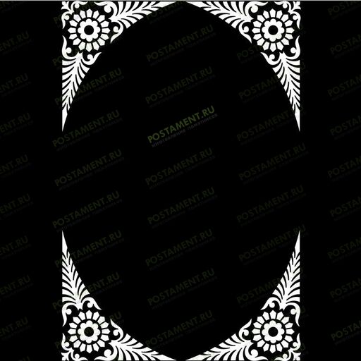 Рамка на памятник гравировка 91212