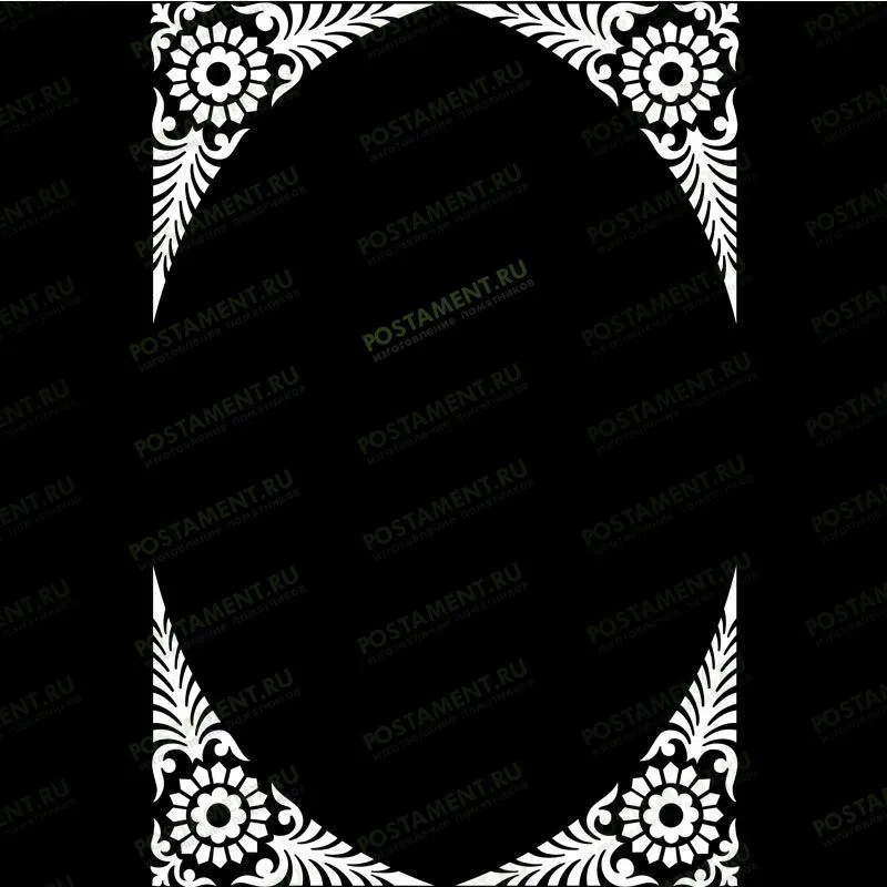 Рамка на памятник гравировка 91212