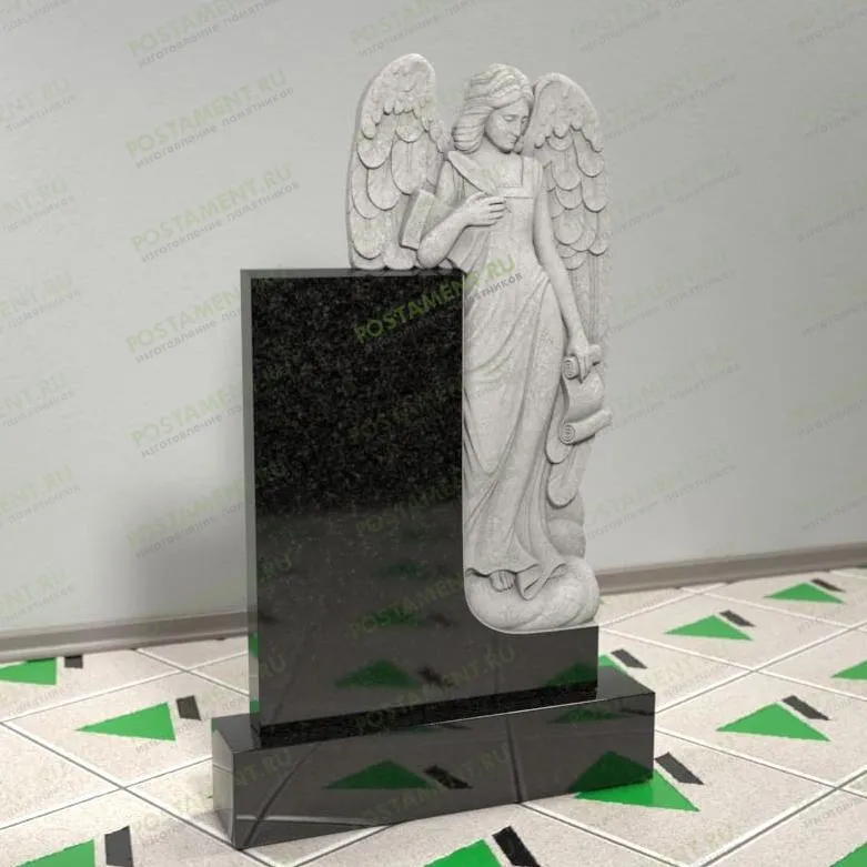 Памятник скорбящий ангел на могилу 14344