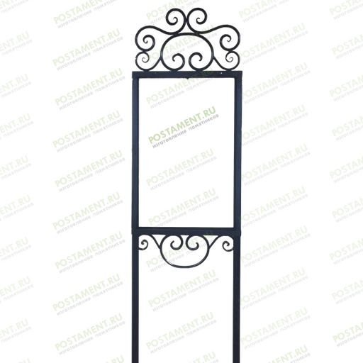Вертикальная рамка из металла на могилу 92316