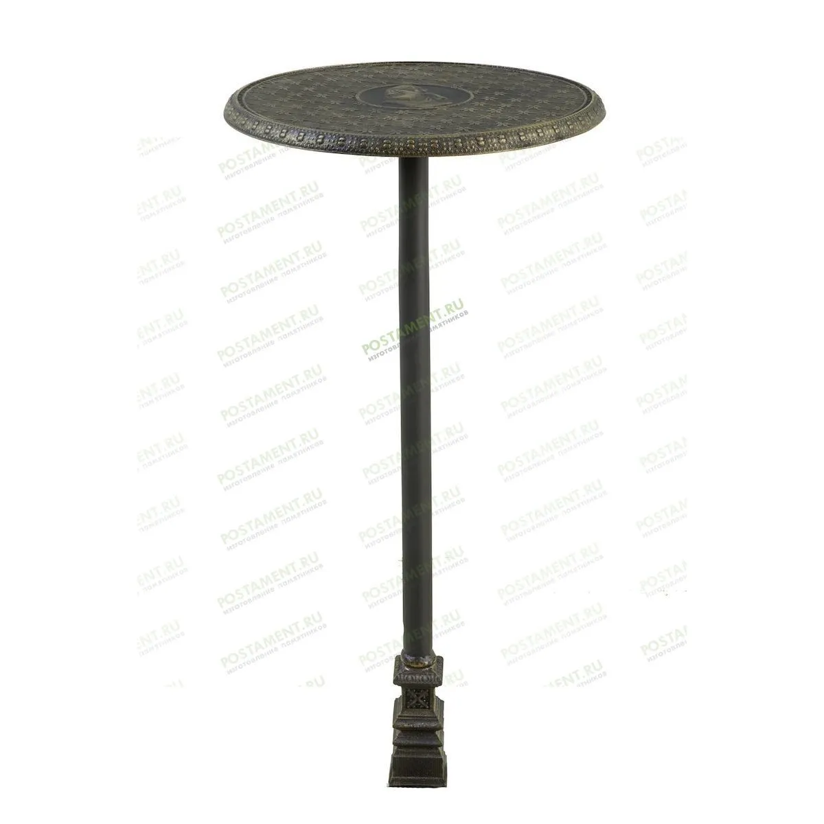 Столик круглый чугунный на могилу 82962