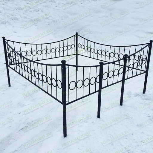 Кованая ограда Кольцо 34002