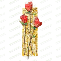 Мозаика с тюльпанами на памятник 82605