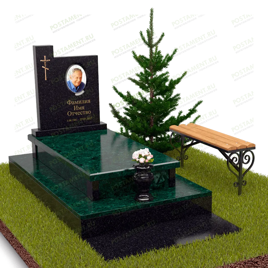 Итальянский памятник из змеевика 18859