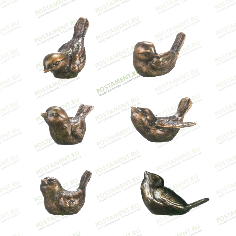 Птички бронзовые на памятник 82081