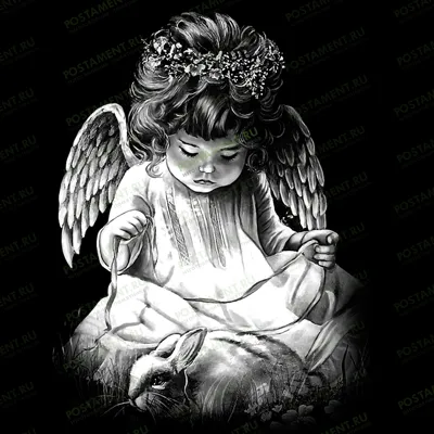 Ангелок на памятник картинка