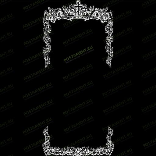 Рамка на памятник гравировка 91238