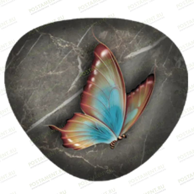 Бабочка из керамики на памятник 91976
