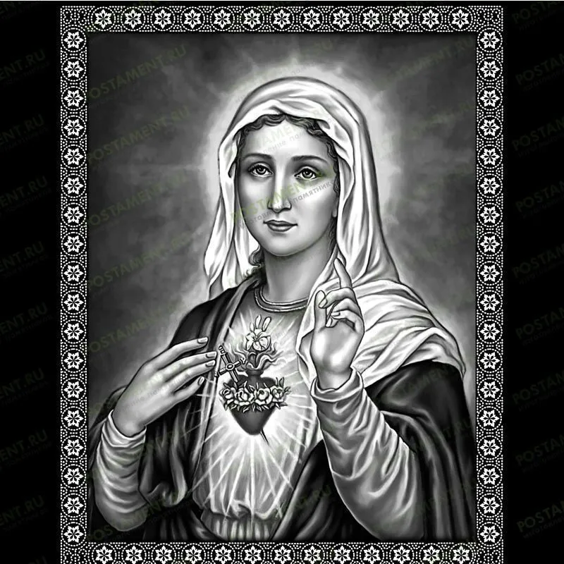 Икона Дева Мария на памятник 98036