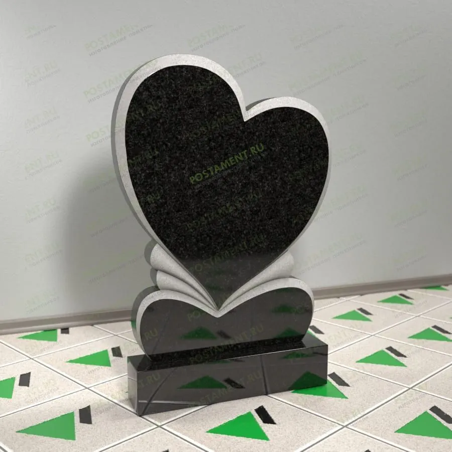 Памятник в виде сердца на могилу 16310