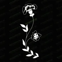 Виньетка с цветами 96027