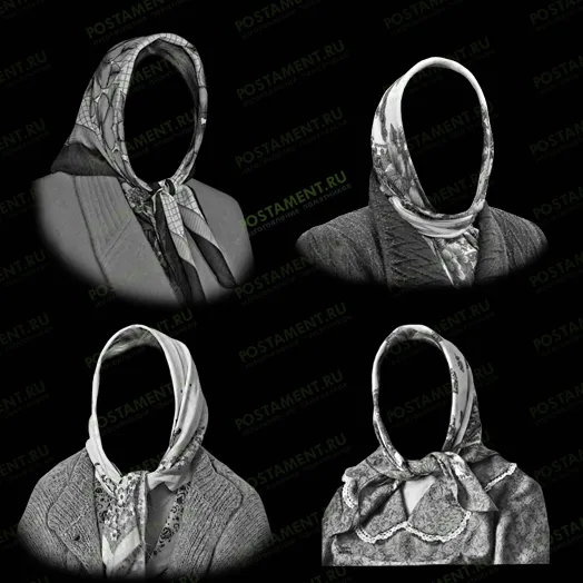 Платочки на памятник бабушке