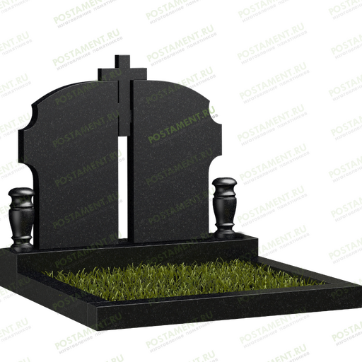 Памятник с 4х конечным крестом 18518