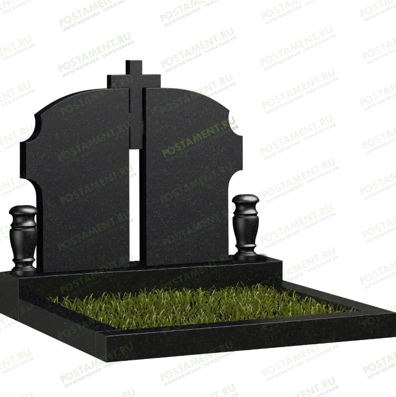 Памятник с 4х конечным крестом 18518