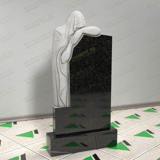 Памятник со скорбящей на могилу 13607
