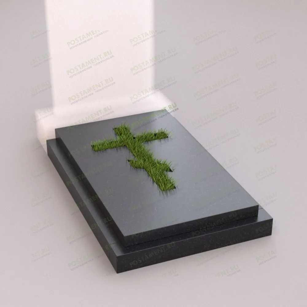 Цветник для памятника с крестом 81047