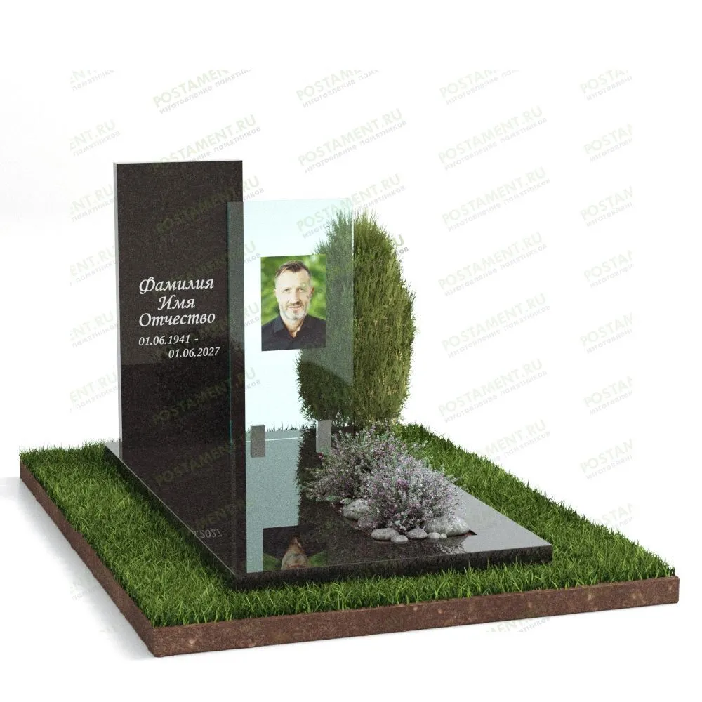 Мемориальный комплекс со стеклом 18904