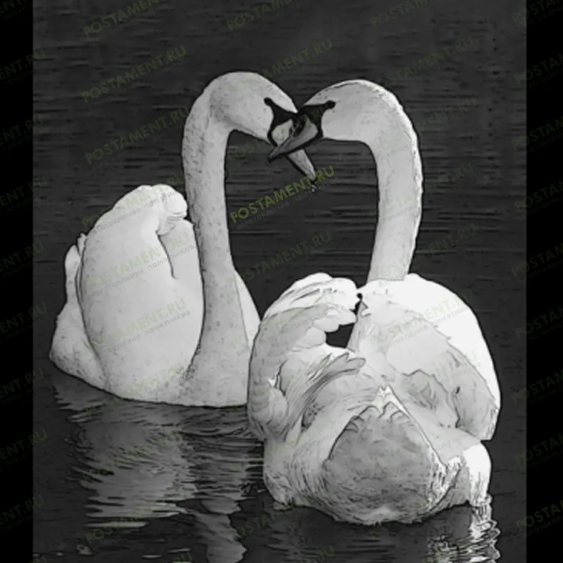два лебеля на памятник гравировка 91158