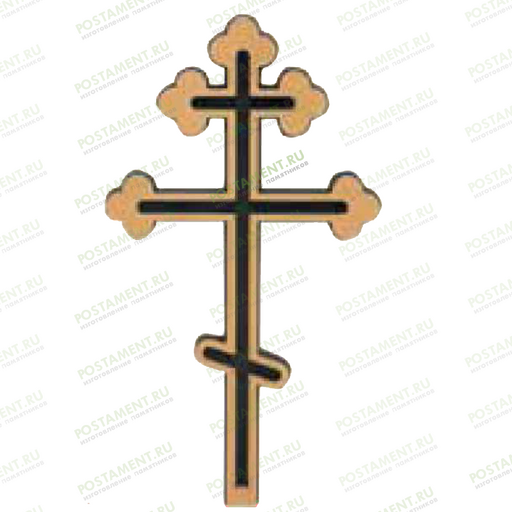 Крест накладка на памятник из бронзы 82065