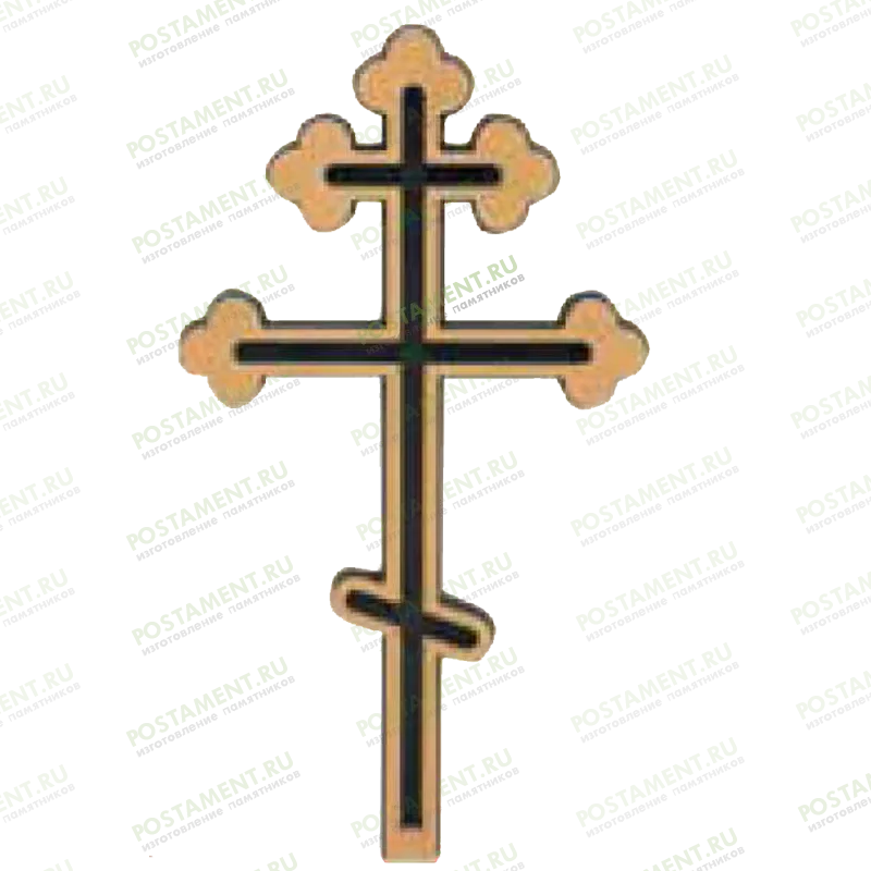Крест накладка на памятник из бронзы 82065