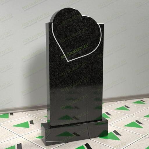 Фигурное надгробие с сердцем