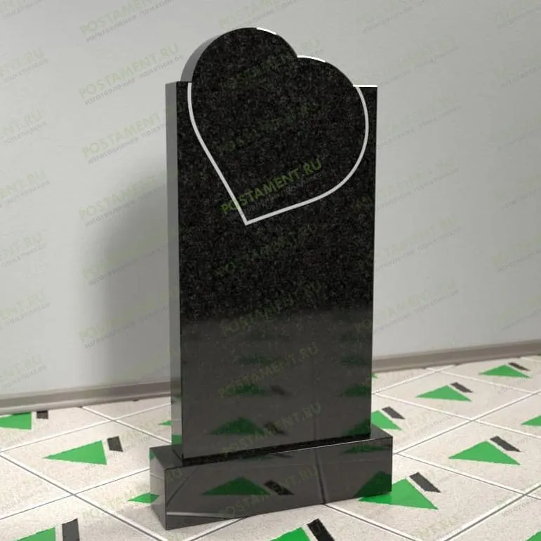 Фигурное надгробие с сердцем