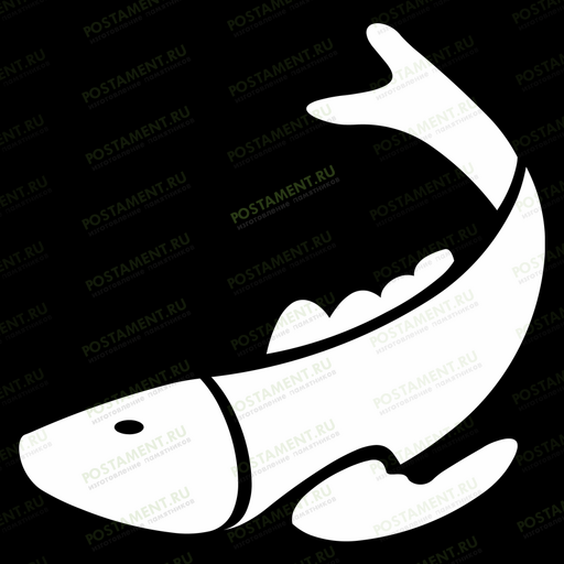 рыба на памятник гравировка