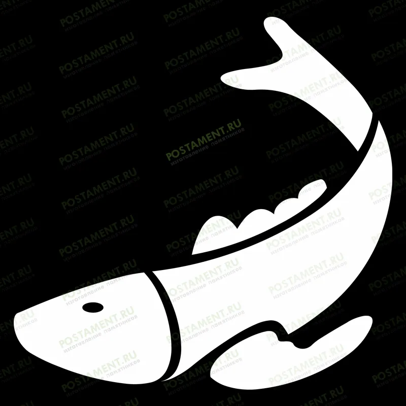 рыба на памятник гравировка