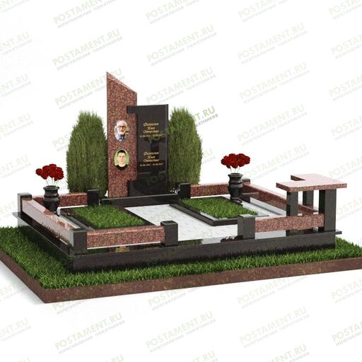 Комплекс комбинированный черный и красный 18923