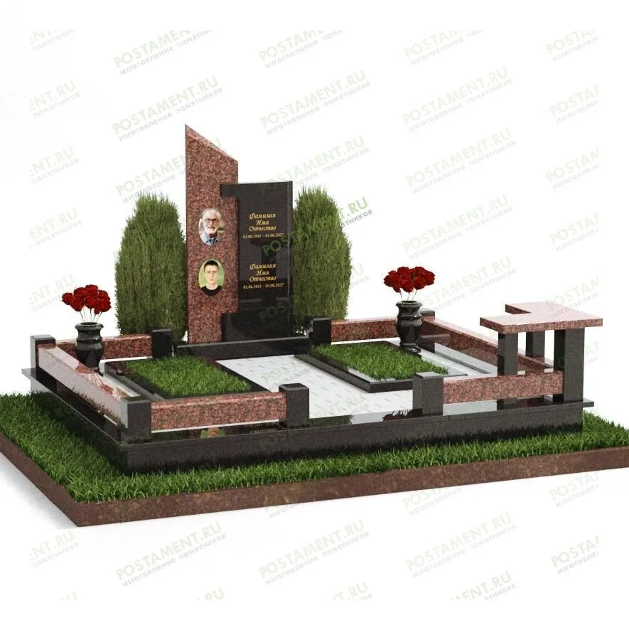 Комплекс комбинированный черный и красный 18923