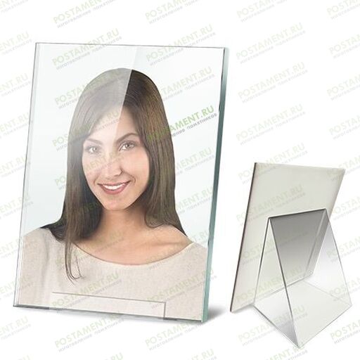 Подставка под портрет на памятник из акрилового стекла