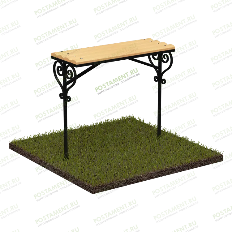 Сварная лавочка на кладбище 50102