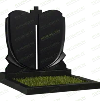 Памятник из двух стелл с общим крестом № 18504