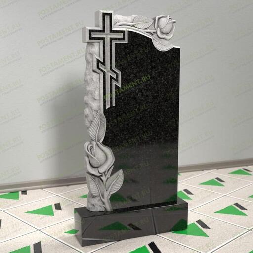 Надгробие с розами из гранита 12626