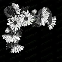 Виньетка с ромашками 96063