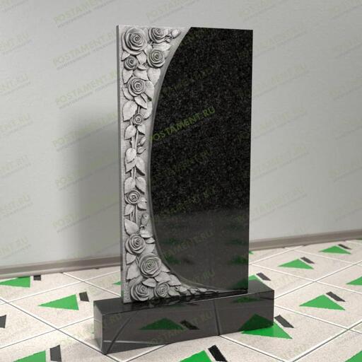 Памятник с розами 12587