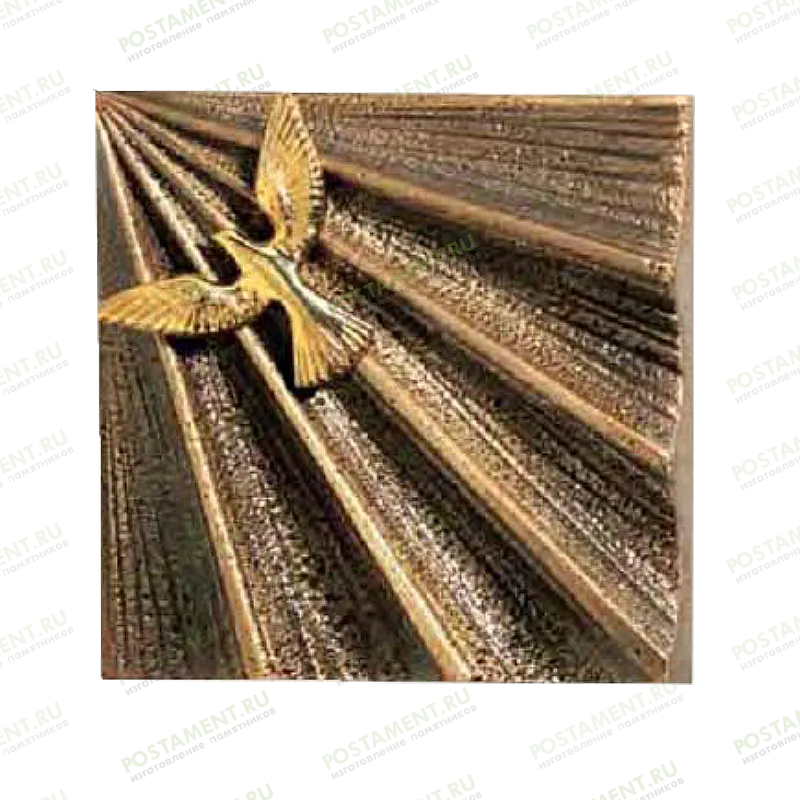 Барельеф ангела из бронзы на памятник