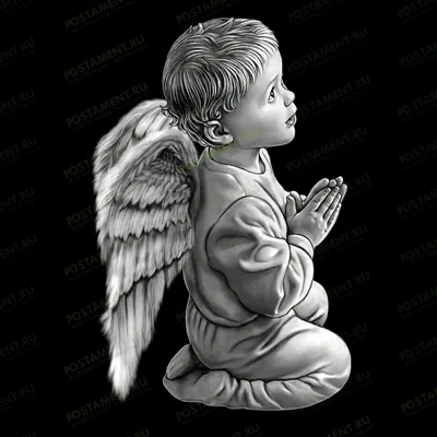 Ангелок с крыльями на памятник