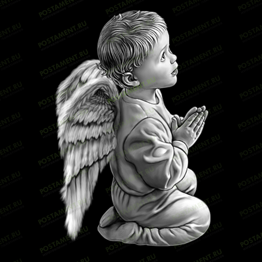 Ангелок с крыльями на памятник