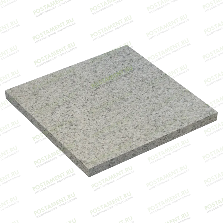 гранитная белая плитка на могилу