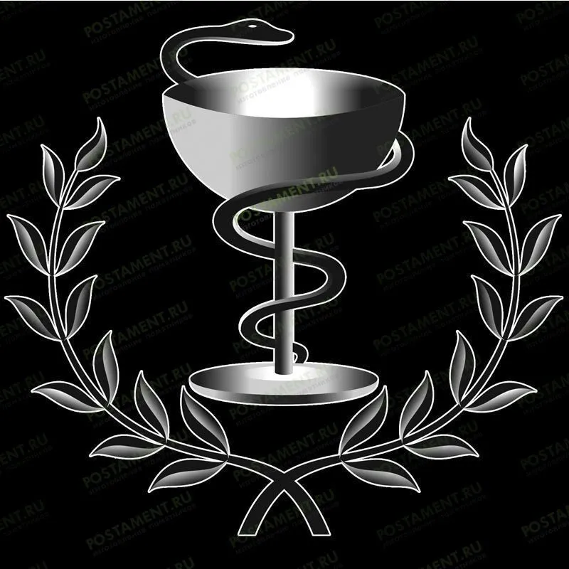 Чаша со змеей на памятник